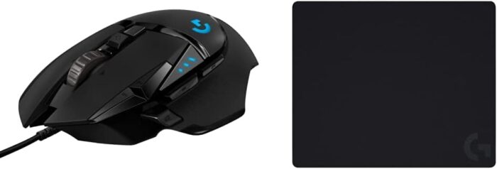 Logitech G502 Hero Mouse + Mouse Pad
