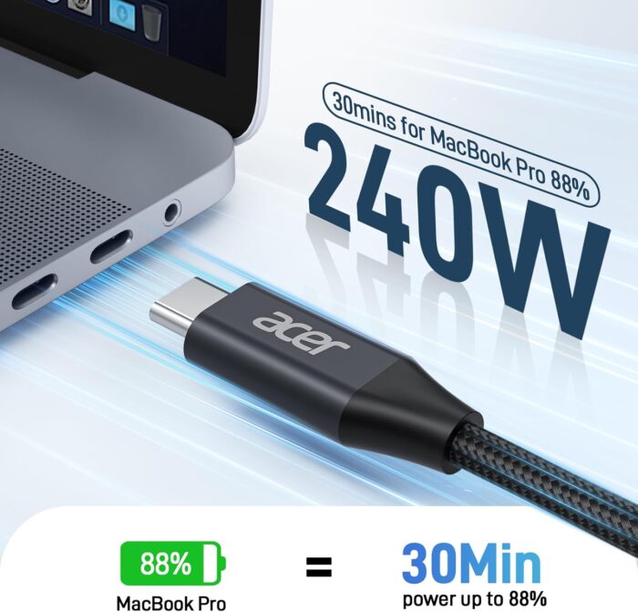 acer 240W USB-C Cable 6.6ft