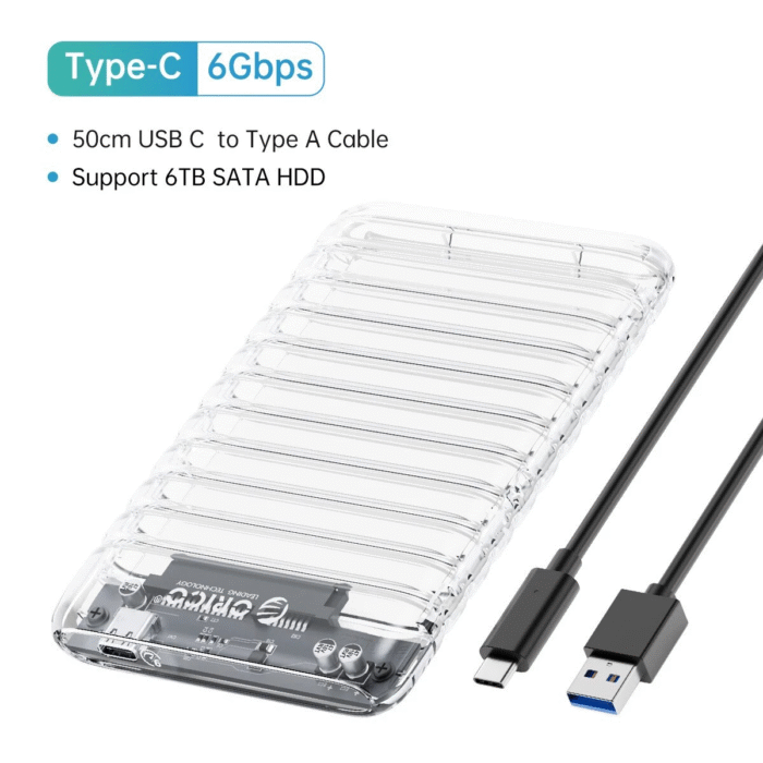 ORICO 2.5'' Hard Drive Enclosure USB C - Image 3