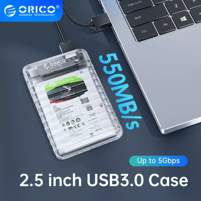ORICO 2.5'' Hard Drive Enclosure USB C - Image 2
