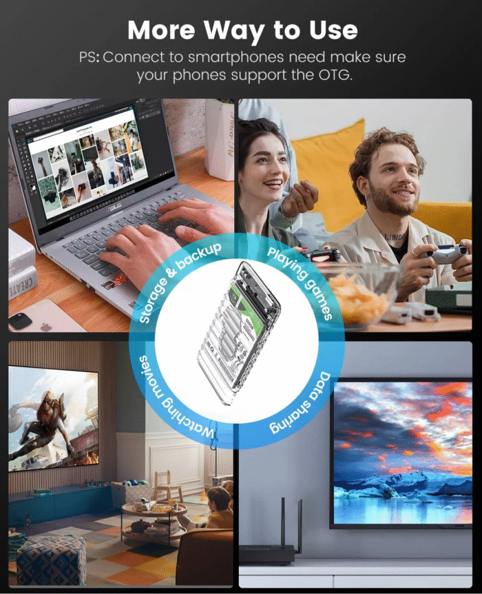 ORICO 2.5'' Hard Drive Enclosure USB C - Image 4
